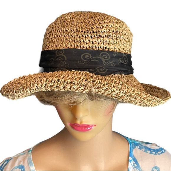 Disney Parks Straw Hat with Rolled Brim - Picture 4 of 7